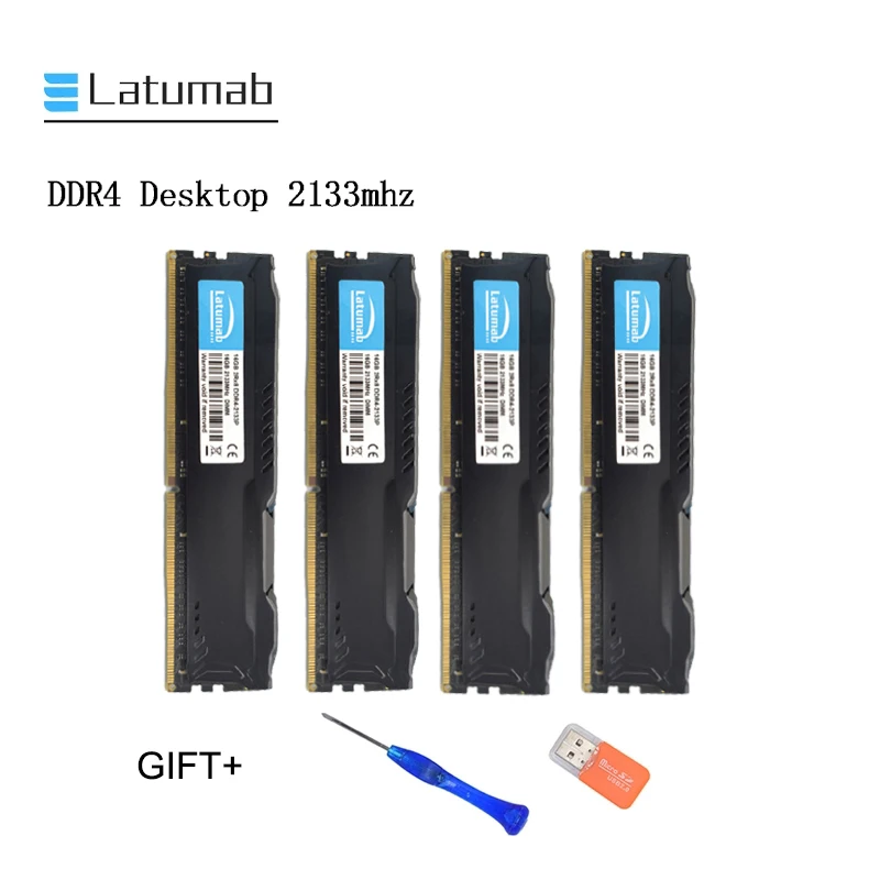 Latumab новая 16 ГБ 32 64 Гб DDR4 2133 МГц настольная Память Dimm оперативная память 288 Pins
