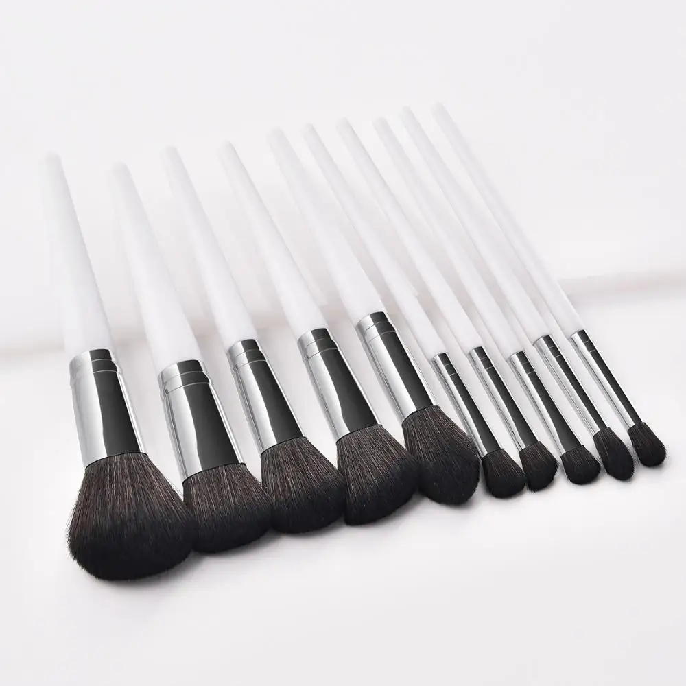 10pcs Makeup Brushes Synthetic-Natural Hair Maquiagem Professional Eyeshadow Foundation Beauty Makeup Tools For Face