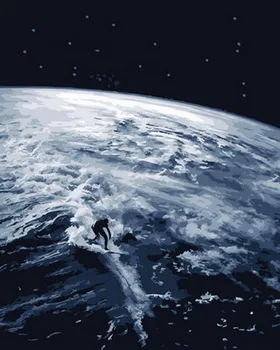 

Unframe diy oil picture oil paintings by numbers figure painting paint by number for home decor 5065cm surfing