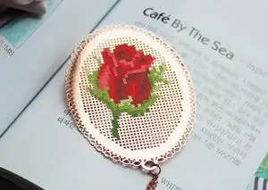 Xx DIY ремесло Стич крестиком Закладка Рождество Пластиковая ткань рукоделие Вышивка ремесла счетный крест-Набор для вышивки - Цвет: Сливовый