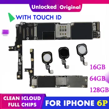 

Original Motherboard For iPhone 6 Plus 5.5 16g 64g 128g with without Touch ID Mainboard Logic Mother Board Free iCloud Unlock
