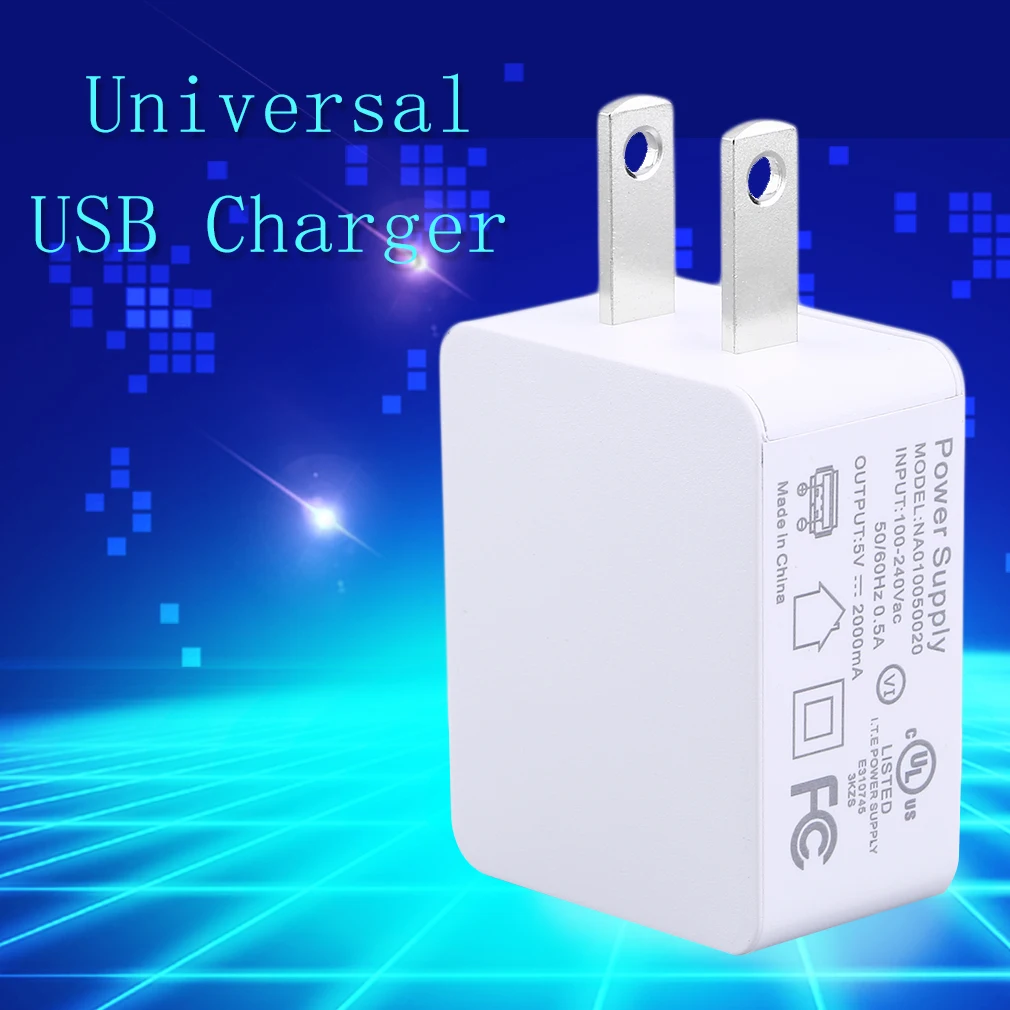 5V 2A практичный USB штекер легкий USB зарядное устройство Тур домашний офис Портативный США/ЕС штекер зарядное устройство для сотового телефона