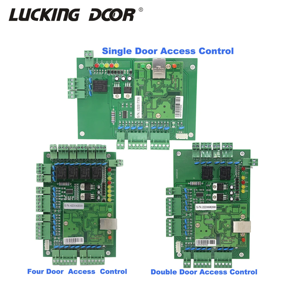 

Wiegand Network Access Control Panel Board With Software Communication Protocol TCP/IP Board Wiegand Reader for 1/2/4 Door Use