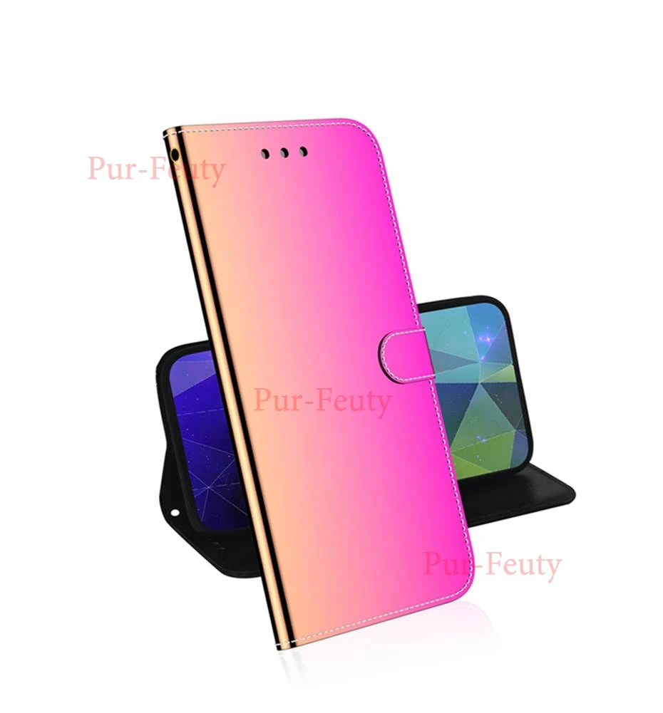Чехол-бумажник чехол для телефона для LG Q60 K50 крышка чехол гладкая поверхность зеркало Флип кожаный чехол для LG K50 Q60