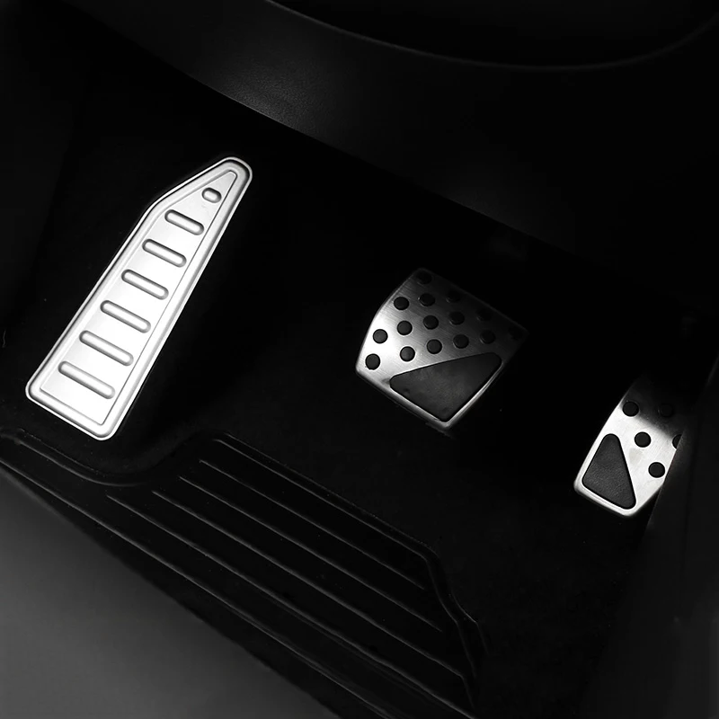 Aluminum Car Accelerator Brake Pedal Footrest Pedals Cover Pads For Jeep Compass-Renegade BU 2015 -