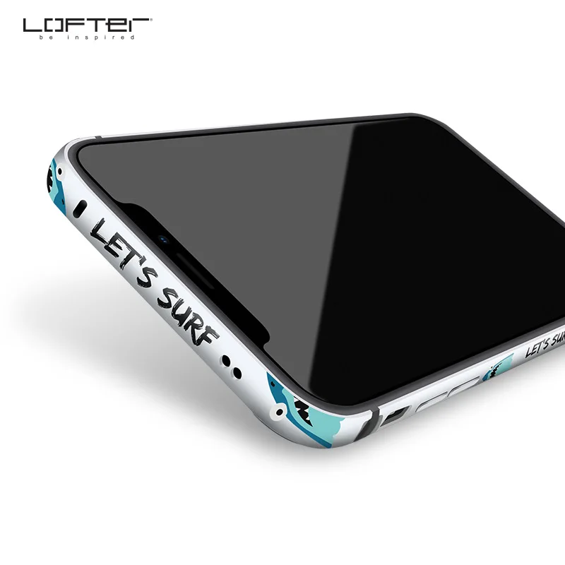 Классный металлический бампер для телефона для iPhone 11 Pro, чехол для телефона s для iPhone 11 Pro Max 11, чехол с мультяшным рисунком, алюминиевая силиконовая рамка, чехол - Цвет: Shark Silver