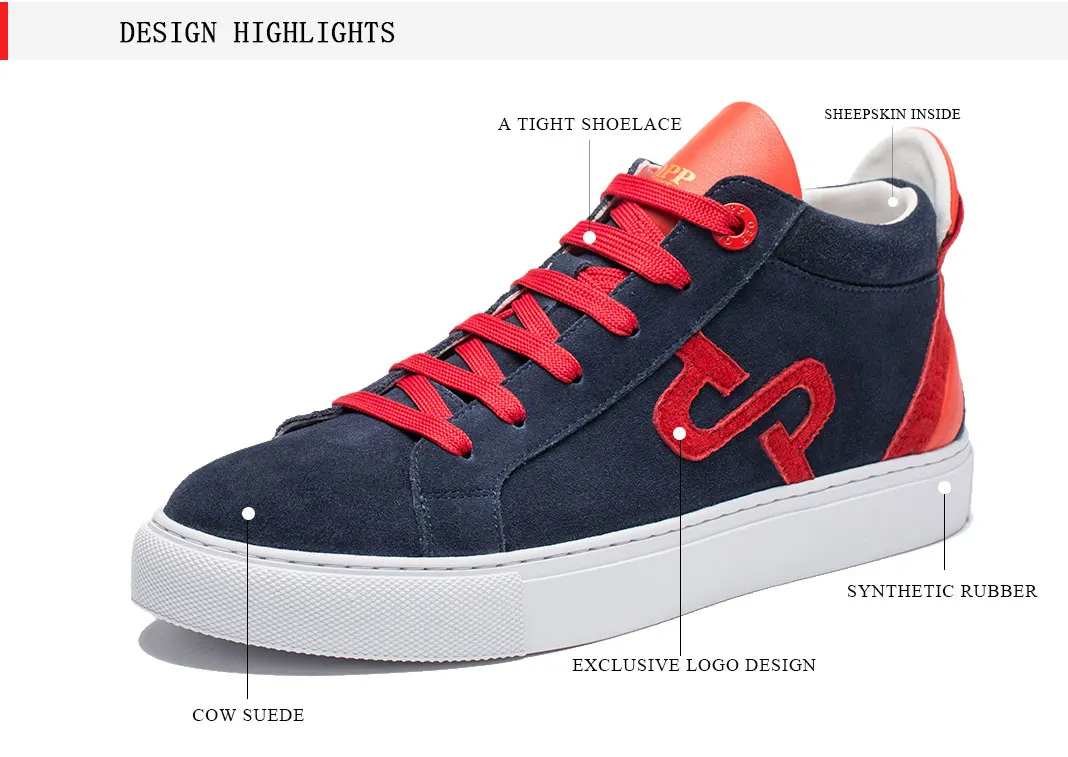 OPP Men's Shoes Summer Breathable Lace-up Boots Leather Mixed Color Shoes Street Style Casual Men's Skate Shoes