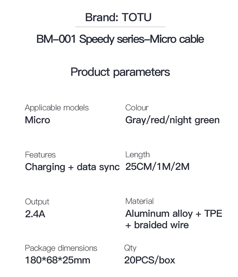 TOTU usb type C кабель 5A для huawei samsung Galaxy S10 Plus Быстрая зарядка Micro USB кабель 2.4A для Xiaomi Tablet Android кабель