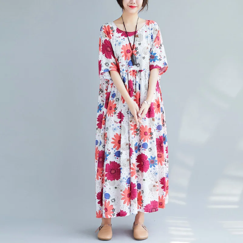 Женское летнее платье больших размеров, Boho платья 4XL 5XL 6XL, Полосатое хлопковое Макси-Платье рубашка, женское Свободное платье, Vestidos