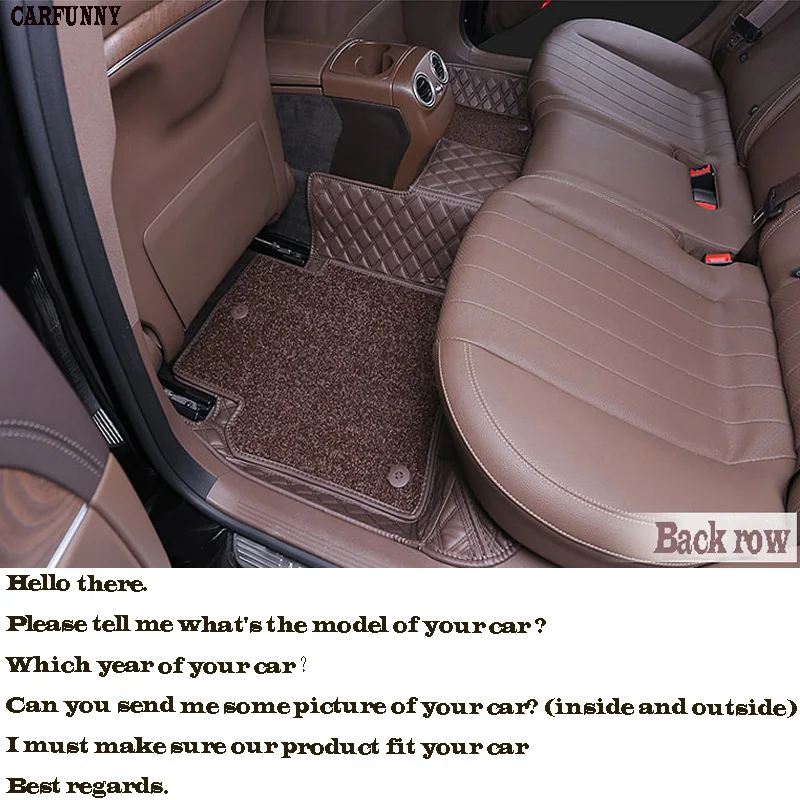 

Special car floor mats for BMW 3/4/5/6/7 Series GT M3 X1 X3 X4 X6 Z4 Waterproof leather all weather carpet liner