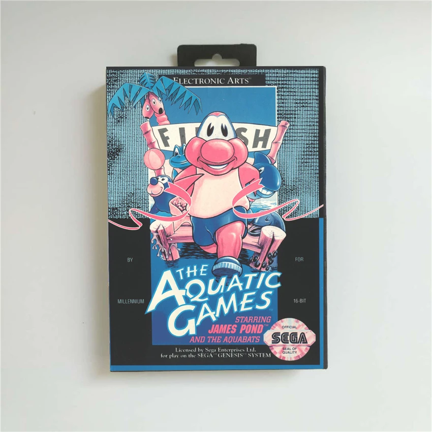 Водные игры-крышка США с розничной коробкой 16 бит MD игровая карта для Sega megadrive Genesis игровая консоль