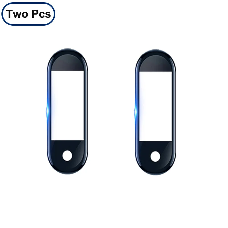 2 Pcs Hole Film Пленка mi Band 4 для Xiao mi протектор из мягкого стекла для mi band 4 ремешок для mi band защитный чехол для экрана защитные Смарт-Аксессуары - Цвет: 2 Pcs Hole Film