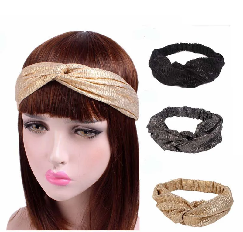 New African Pattern Print Headband for Women Twist Style Black Girl Head Wraps Elastic Hair Accessories Turban Headscarf