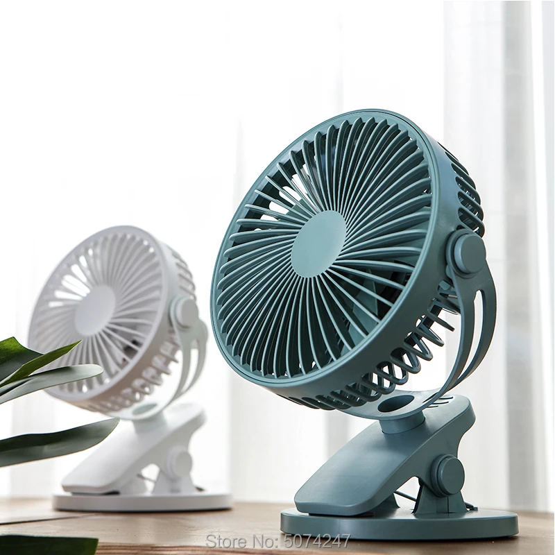 

USB Silent Fan Low Decibel Muting Big Wind Office Student Dormitory Computer Desktop Clip Fan Mini Electric Fan