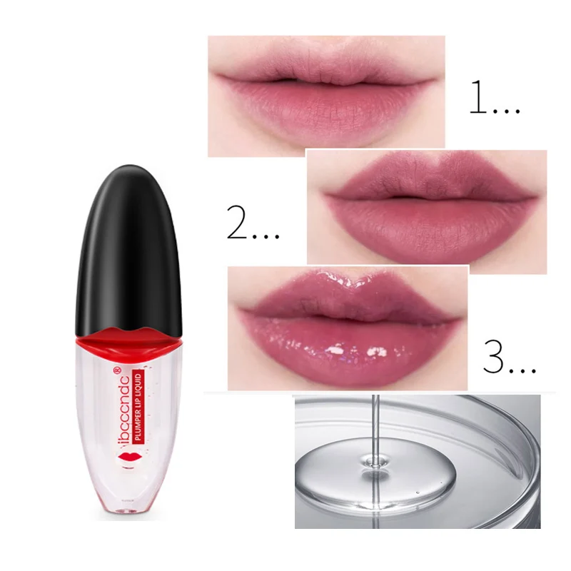 

5ml Lip Plumper Liquid Collagen Lip Care Moisture Essence Moisturizing Lip Gloss Anti Ageing Wrinkle Liquid Lips Enhancer Tools