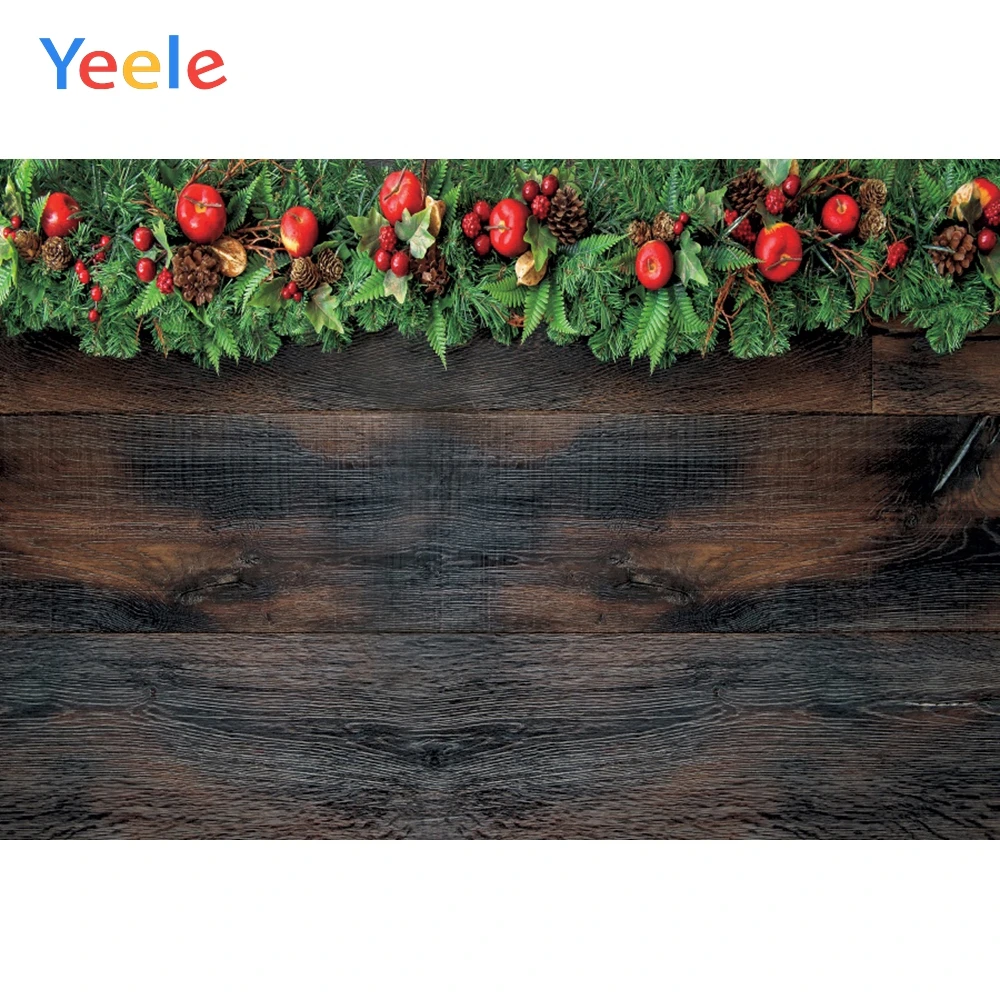 

Yeele Wood Christmas Boot Backgrounds For Photography Winter Snow Snowman Gift Baby Newborn Portrait Photo Backdrop Photocall