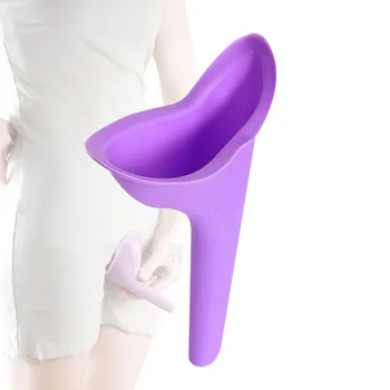 

Female Portable Urination Device Outdoor Women Standing up Pee Urinal Lightweight Soft Silicone Travel Urine Funnel Toilet