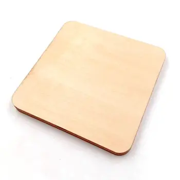 

5pcs Wooden Blank Plaque Square Wood Pieces Tags DIY Craft Pyrography Projects Games Scrapbooking Ornament 140mm Q9QF