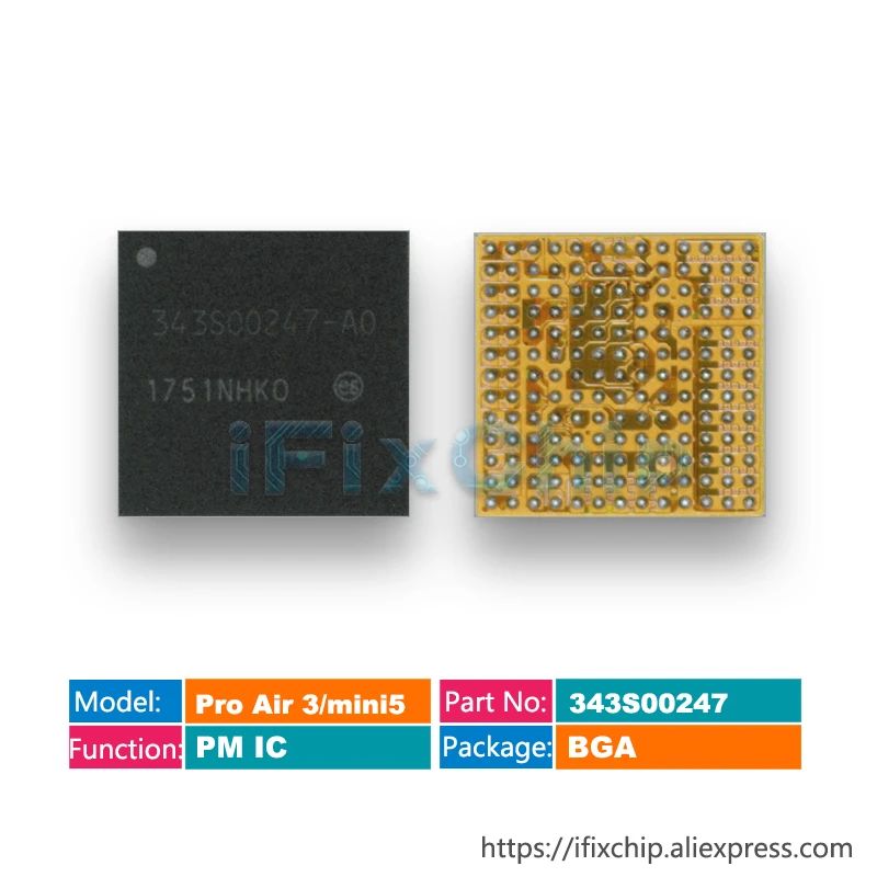 1-5 шт./лот для iPad Mini 5 A2152 Power IC 343S00247-A0 343S00247-AO Pro Air 3 основной чип источника питания PMIC