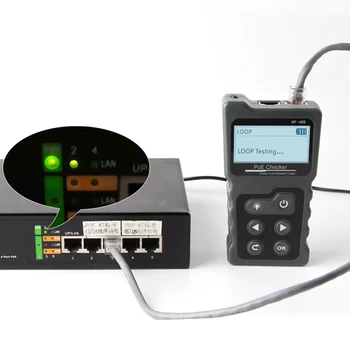 

Multi-functional LCD Network Cable Tester PoE Checker Inline PoE Voltage and Current Tester with Cable Tester