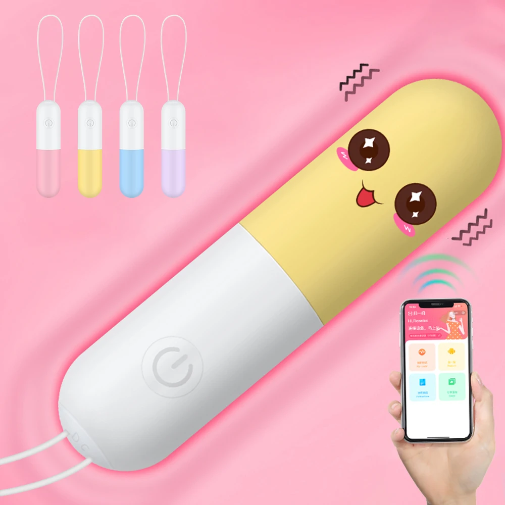 Bluetooth Bullet Vibrators APP Wireless Control G spot Vibrating Eggs 10 Speeds Dildo Vibrator Adult