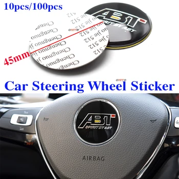 

Car Interior Decoartion for B6 B7 CC MK5 MK6 Tiguan 45mm 4.5cm Epoxy Car Steering Wheel Sticker 3D Decal Label Car Styling