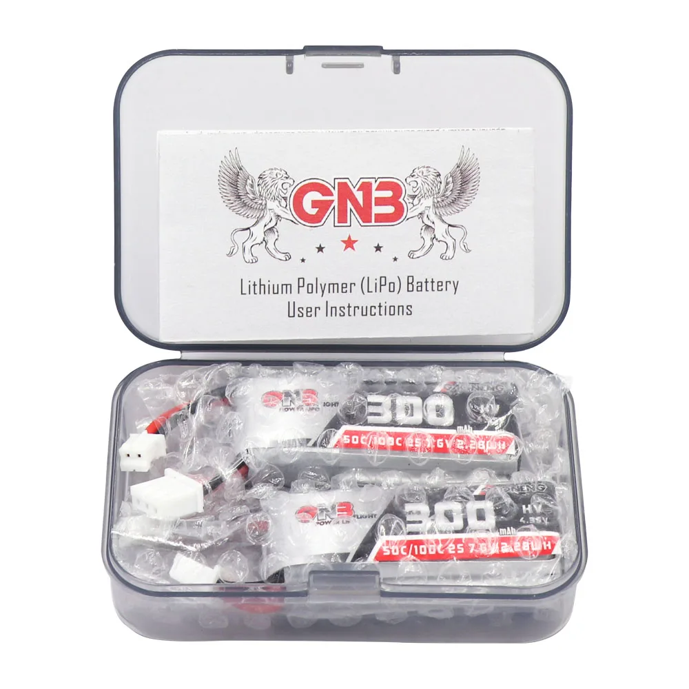 Skup Gaoneng 2S 300mAh 7.6V HV 50C 100C 4.35V PH2.0 bateria lipo dla EMAX Tinyhawk S BETAFPV Whoop Quadcopter zdalnie sterowanych modeli Accs