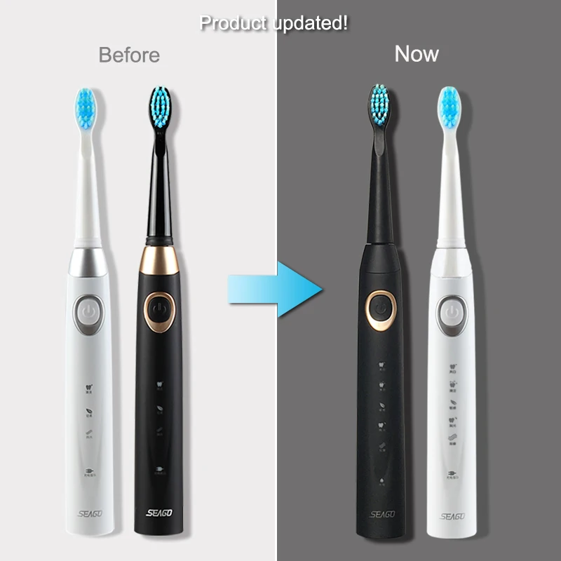 SEAGO Electric Toothbrush Rechargeable Toothbrush Sonic Cleaning Waterproof Men Women Toothbrush 5 Cleaning Modes Brush Tooth SEAGO Electric Toothbrush Rechargeable Toothbrush Sonic Cleaning Waterproof Men Women Toothbrush 5 Cleaning Modes Brush Tooth
