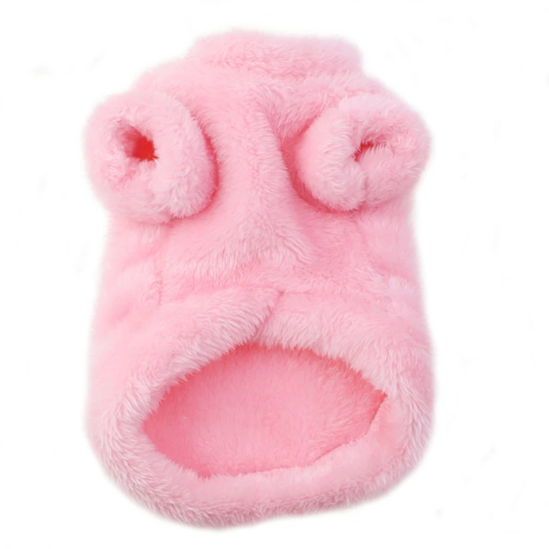 작은 개를위한 겨울 개 스웨터 부드러운 열 모피 치와와 Yorkie 강아지 풀오..