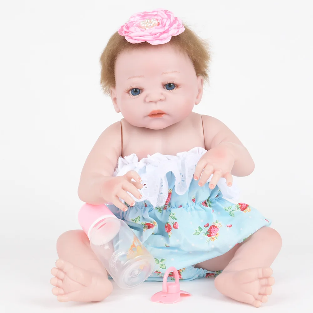 

Model Infant Europe And America Doll 55cm Reborn Baby Doll Will Suck Pacifier Hot Sales