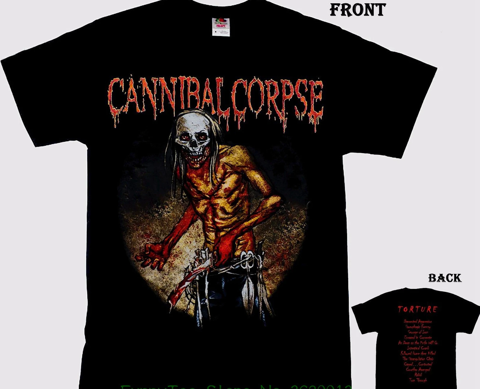 Best Cannibal Corpse Torture American Death Metal Band T _ Shirt Sizes : S To 6Xl | Мужская одежда