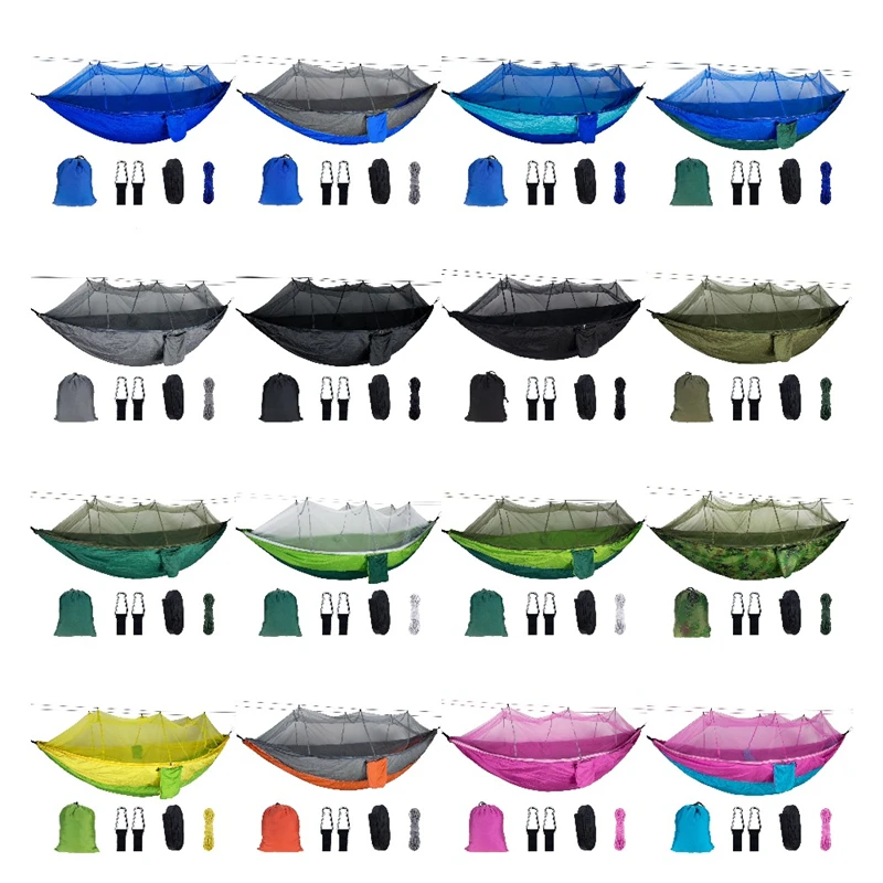 Mosquito Resistant Portable Hanging Tent Top Quality Outdoor Camping Garden Hammock 1-2 Person Insect Net Strength Sleep Swing
