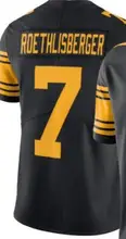 Custom Embroidery For Mens Womens Kids Youth Ben Roethlisberger Black Yellow American Football Jersey