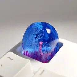 Teclado mecânico criativo personalidade 1 pcs resina epóxi keycap dom esc