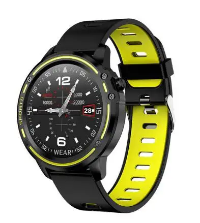 L8 Smart Watch Men IP68 Waterproof Reloj Hombre Mode SmartWatch with Blood Pressure Watches Sports Fitness Heart Rate Watch Man - Цвет: green