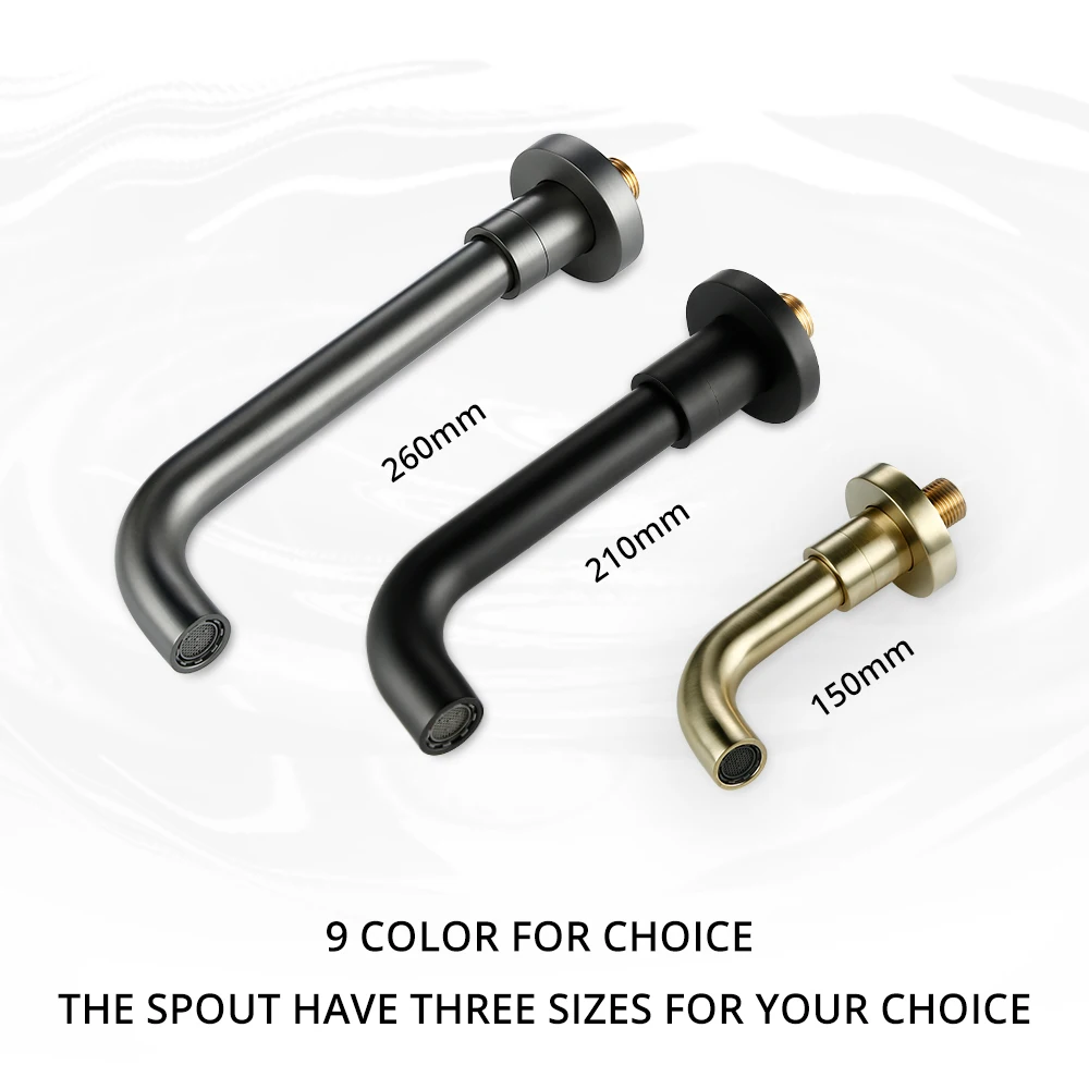 Hot And Cold Water Bathroom Faucet Wall Mount