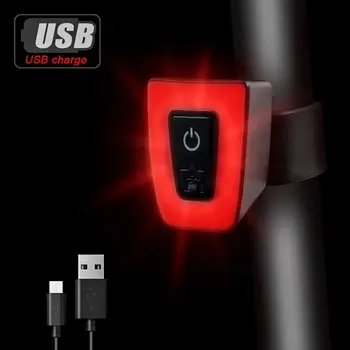 

USB Rechargeable Bike Taillight - 5 Light Modes Bike Accessories-Easy Mount for Cycling Safety Bicycle-Rear-Lights-Helmet