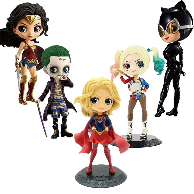 DC Comics Q posket сексуальная фигура Женщина кошка Harley Quinn Джокер чудо женщина модель