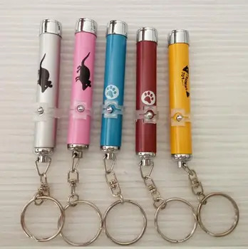 

5 Colors Pet Laser Pointer Cat Toys Cartoons Laser pen LED Light Creative Funny Pet Cat Toys Pen with Bright Animation Mouse