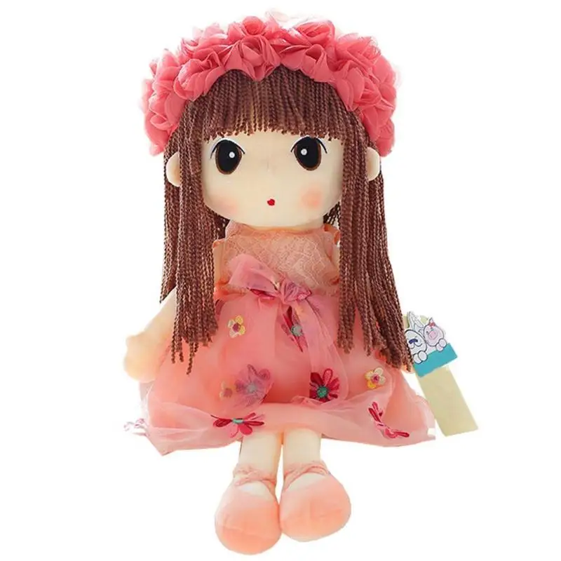 Милые модели для девочек, плюшевые мягкие куклы, игрушки для свадьбы, милое украшение куклы, подарок на день рождения - Цвет: 50 cm Pink