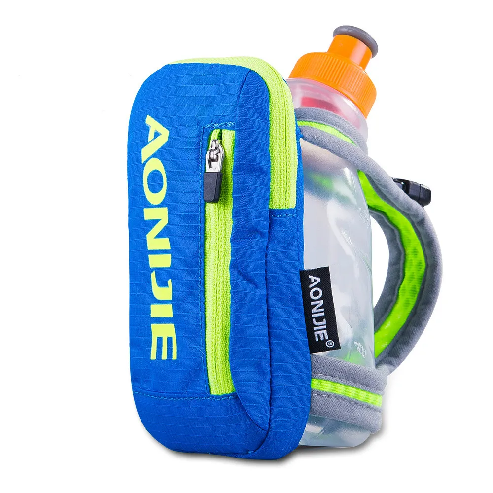 

Running Hands-free Handheld Water Bottle Holder Wrist Storage Bag Hydration Package 250ML Kettle