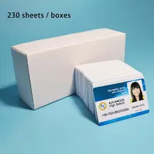 Nouveau blanc jet d'encre imprimable 230 cartes Pvc vierges pour carte de membre carte de Club carte d'identité, imprimé par Epson ou Canon imprimante à jet d'encre(China)