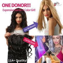 Sunnymay прозрачный кружевной фронтальный 13x4 объемная волна Бразильские девственные волосы Кружева Закрытие Фронтальная с детскими волосами предварительно сорванные Детские волосы