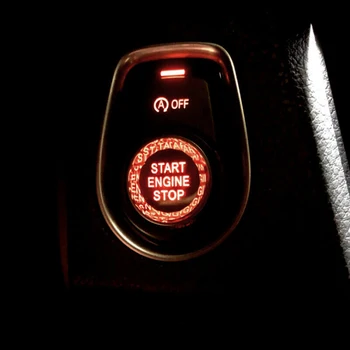 

1x Push Trim Switch Rings Engine Start Replacement Button For BMW 1-7 X3 X4 X5