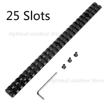 TOtrait Тактический 25 слотов прицел Крепление Пикатинни Вивер 20 мм адаптер крепление пистолет прицел база винтовка страйкбол охотничья база 257 мм