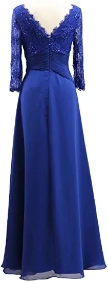 ANGELSBRIDEP Long Sleeves Evening Dresses Vestidos de festa Sexy V-Neck Beading Floor-length Formal Wedding Party Gowns Hot Sale