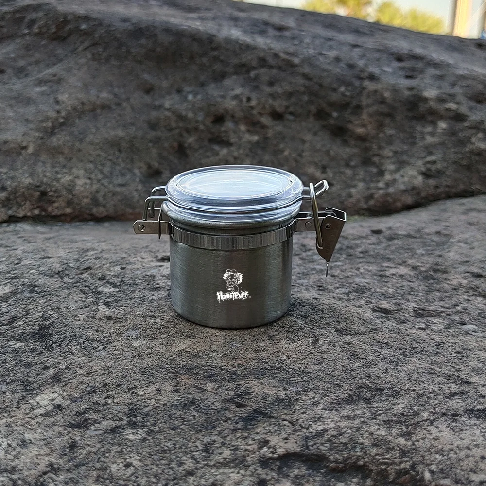 HORNET 3 размера серебро Нержавеющая сталь табак может Humidor увлажнитель воздуха