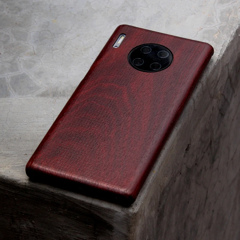 Жесткий чехол-накладка для Huawei Mate 30 / Pro/Mate 40 орех Enony натуральное дерево палисандр