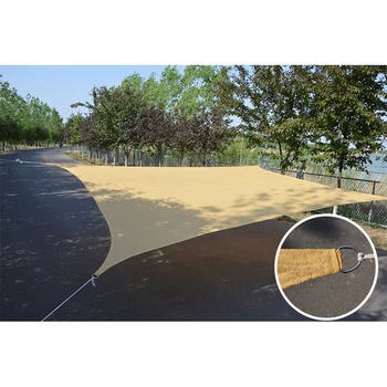 

Sun Shade Sail UV Blocks Sand Rectangle Shade Sail Awning Durable Shade Cover for Deck Patio Garden Yard L9