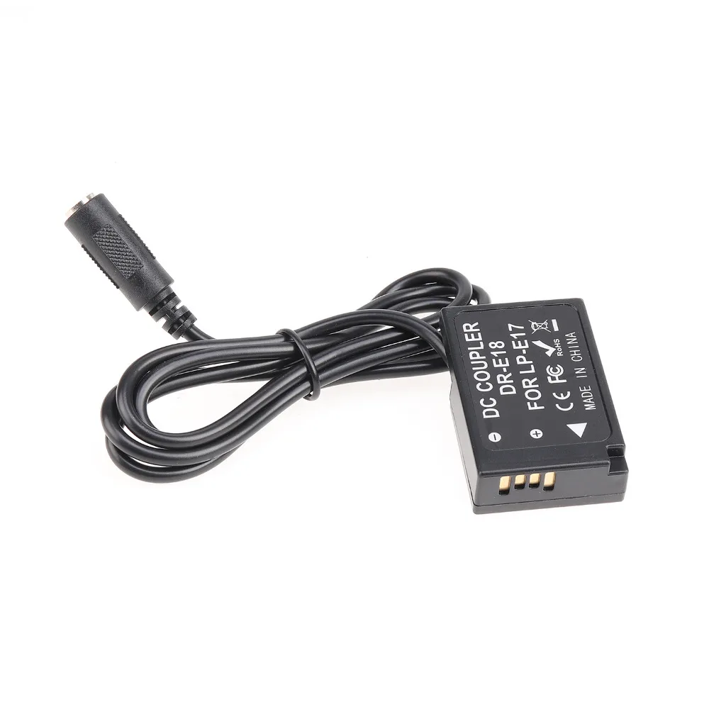 FOTGA LP-E17 Dummy Battery Plate Coupler with 5V 2A USB Cable for Canon EOS RP 77D 200D 750D 760D 800D